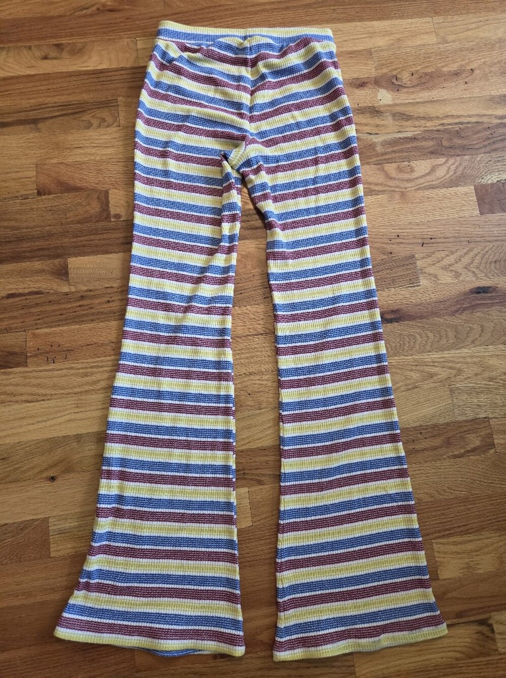 Zara Pants Women's Small Multicolor Striped Flare Activewear